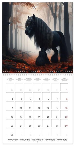 Produktbild: The majestic beauty of Gypsy Vanner (Wall Calendar 2026 12 &times; 12 Inch) CALVENDO 12 Month Wall Calendar