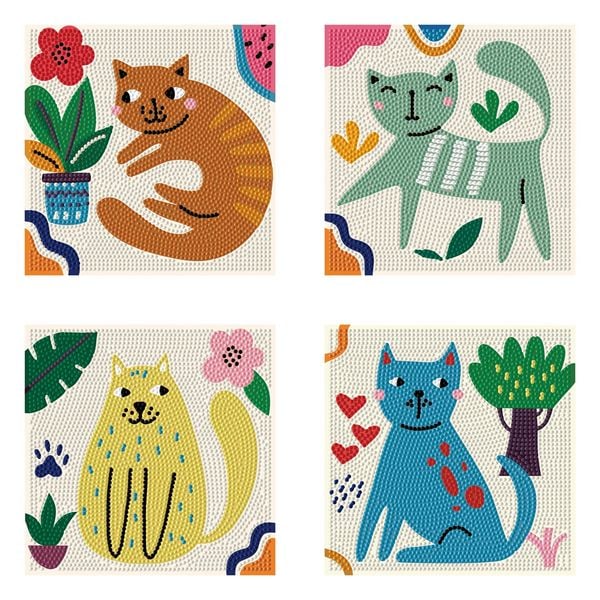 Produktbild: DIAMOND DOTZ - Diamond Painting Mini Katzen