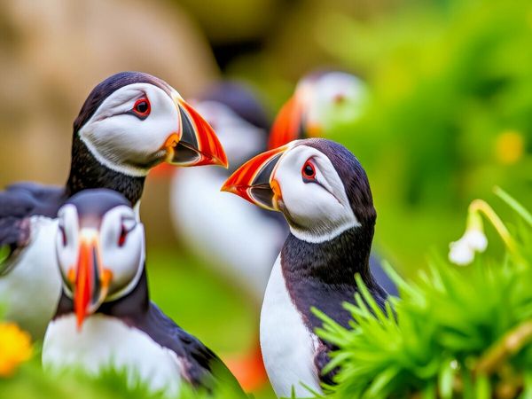 Produktbild: CALVENDO Puzzle Mit der Eleganz eines Papageientauchers. | 1000 Teile Lege-Gr&ouml;&szlig;e 64x48cm Foto-Puzzle f&uuml;r gl&uuml;ckliche Stunden