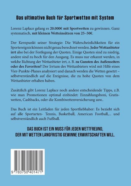 Produktbild: Geld verdienen mit Sportwetten