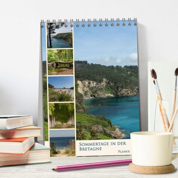Produktbild: Sommertage in der Bretagne (Tischkalender 2026 DIN A5 hoch), CALVENDO Monatskalender