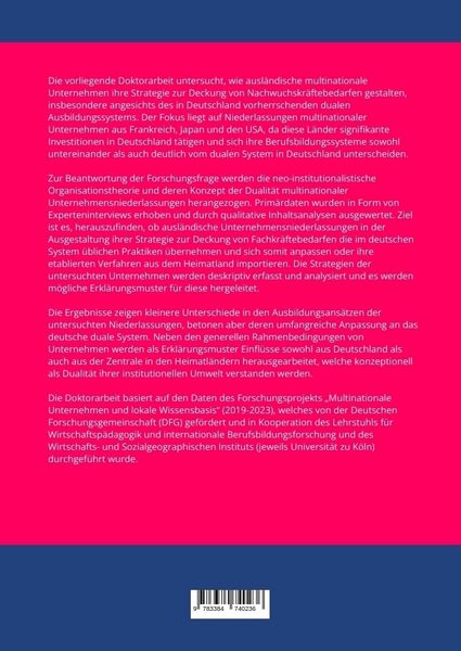 Produktbild: Strategien zur Deckung von Fachkr&auml;ftebedarfen in Niederlassungen ausl&auml;ndischer multinationaler Unternehmen in Deutschland