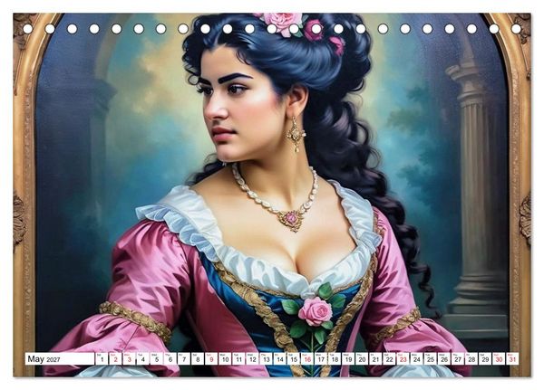 Produktbild: Dark Eyes and Deep Emotions, Adelina&rsquo;s Mysterious World (Desk Calendar 2027 DIN A5 landscape), CALVENDO 12 Month DeskCalendar