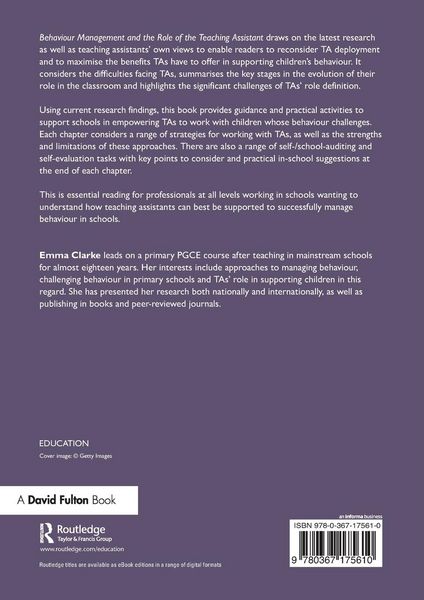 Produktbild: Behaviour Management and the Role of the Teaching Assistant