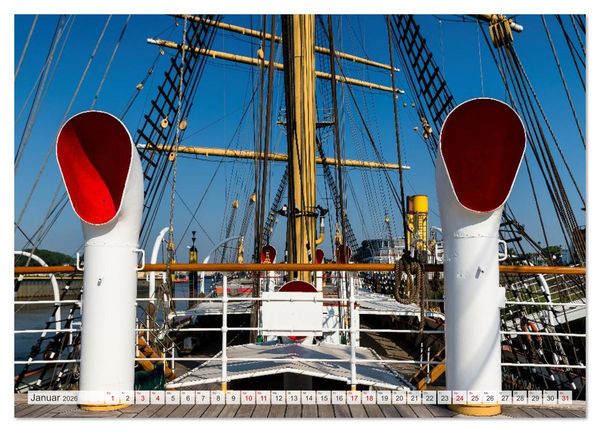 Produktbild: Letztes deutsches Vollschiff DAS SCHULSCHIFF DEUTSCHLAND (Wandkalender 2026 DIN A3 quer), CALVENDO Monatskalender