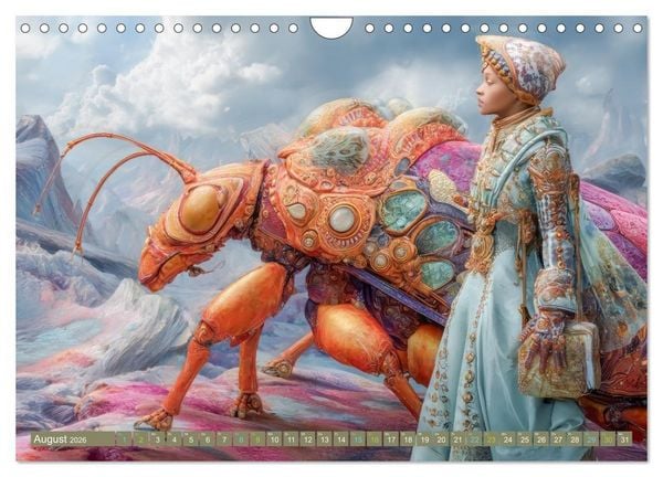 Produktbild: Insektenplanet - Surrealer Science-Fiction (Wandkalender 2026 DIN A4 quer), CALVENDO Monatskalender