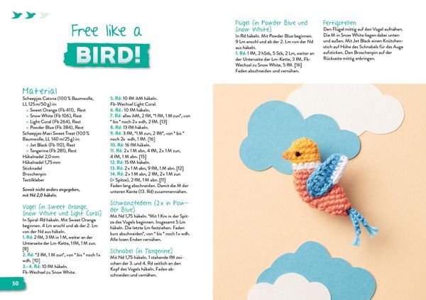 Produktbild: Coole Mini-Amigurumi zum Anstecken