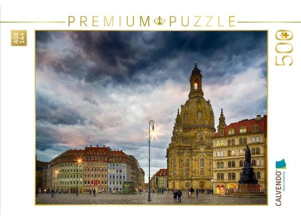CALVENDO Puzzle Der Neumarkt mit Blick zur Frauenkirche | 500 Teile Lege-Größe 48 × 36 cm Foto-Puzzle für Erwachsene