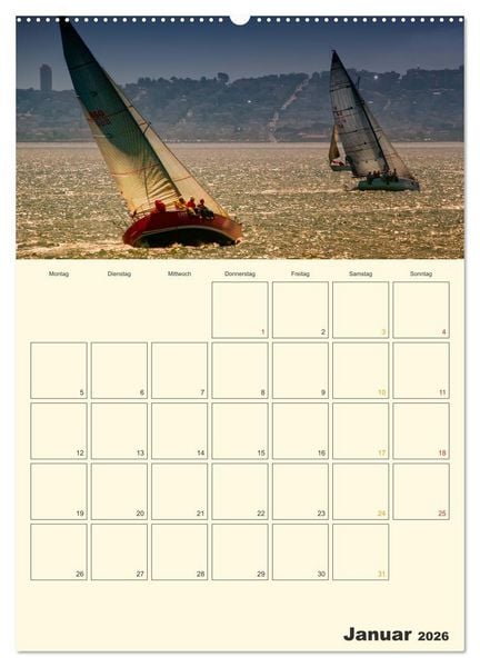 Produktbild: Segeln, unser Jahresplaner (hochwertiger Premium Wandkalender 2026 DIN A2 hoch), Kunstdruck in Hochglanz