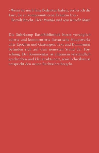 Produktbild: Herr Puntila und sein Knecht Matti
