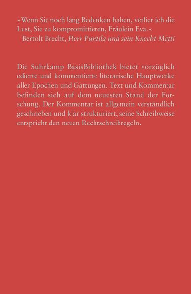Produktbild: Herr Puntila und sein Knecht Matti