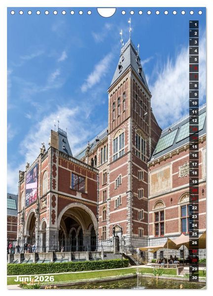 Produktbild: AMSTERDAM Charmantes Stadtherz (Wandkalender 2026 DIN A4 hoch), CALVENDO Monatskalender