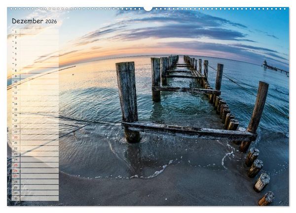 Produktbild: Lichtspiele auf der Halbinsel Dar&szlig; (hochwertiger Premium Wandkalender 2026 DIN A2 quer), Kunstdruck in Hochglanz