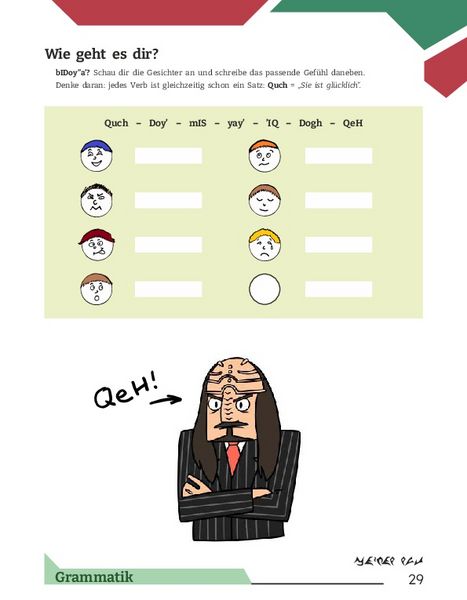 Produktbild: Arbeitsbuch Klingonisch