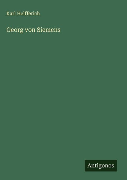 Produktbild: Georg von Siemens