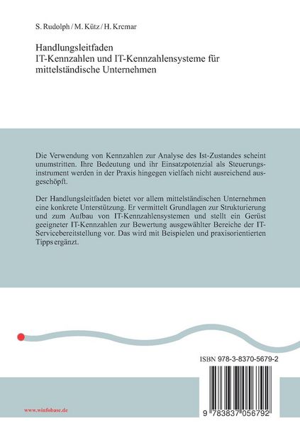Produktbild: Handlungsleitfaden IT-Kennzahlen und IT-Kennzahlensysteme f&uuml;r mittelst&auml;ndische Unternehmen