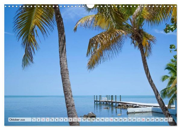 Produktbild: FLORIDA KEYS UND KEY WEST Malerische Reiseroute (Wandkalender 2026 DIN A3 quer), CALVENDO Monatskalender