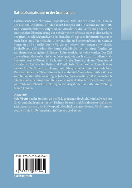 Produktbild: Nationalsozialismus in der Grundschule