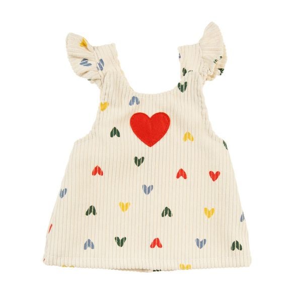 Produktbild: Set Kleid ''Herz-Konfetti'' Gr. 28-35 cm