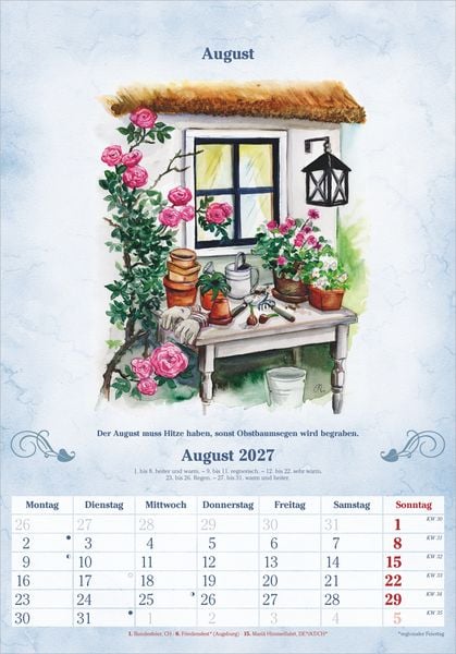 Produktbild: 100-j&auml;hriger Kalender 2027