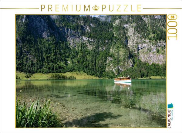 CALVENDO Puzzle Salet: Boot in der Spiegelung | 1000 Teile Lege-Größe 64x48cm Foto-Puzzle für glückliche Stunden