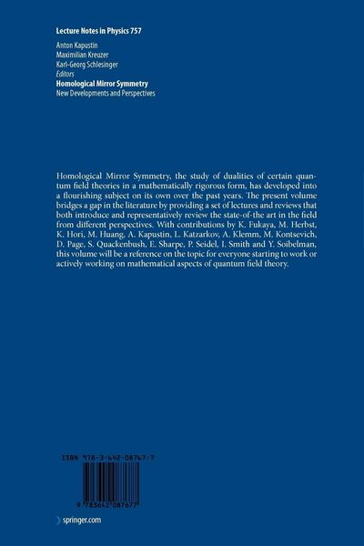 Produktbild: Homological Mirror Symmetry