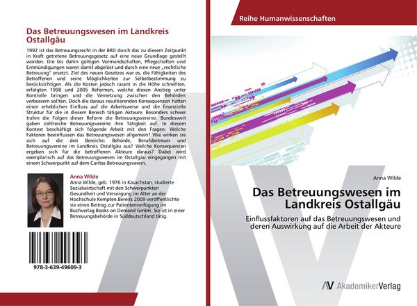 Produktbild: Das Betreuungswesen im Landkreis Ostallg&auml;u