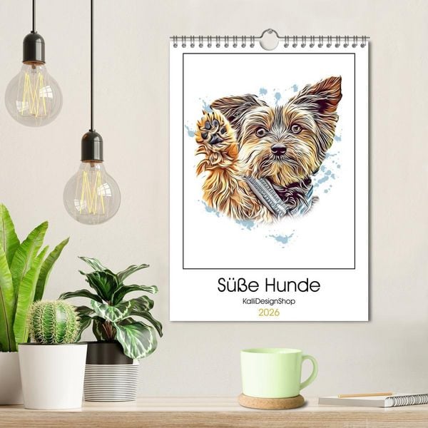 Produktbild: S&uuml;&szlig;e Hunde (Wandkalender 2026 DIN A4 hoch), CALVENDO Monatskalender