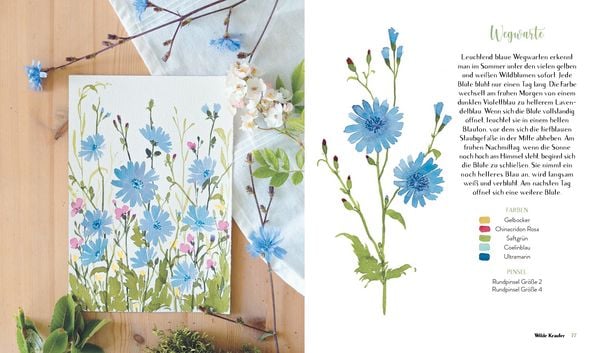 Produktbild: Wildflower Watercolor &ndash; Blumen-Aquarelle malen