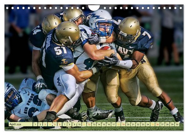 Produktbild: American Football - Taktik und Athletik (Wandkalender 2026 DIN A4 quer), CALVENDO Monatskalender