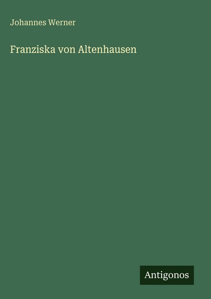 Produktbild: Franziska von Altenhausen