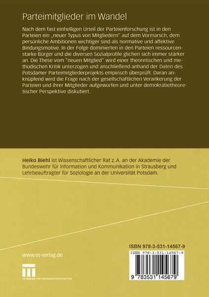 Produktbild: Parteimitglieder im Wandel
