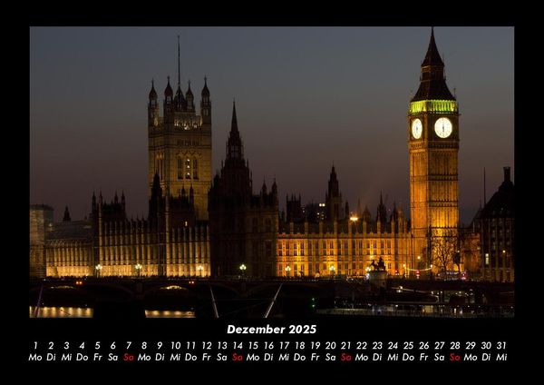 Produktbild: London 2025 Fotokalender DIN A3