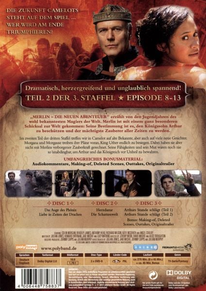 Produktbild: Merlin - Die neuen Abenteuer - Vol. 6 [3 DVDs]