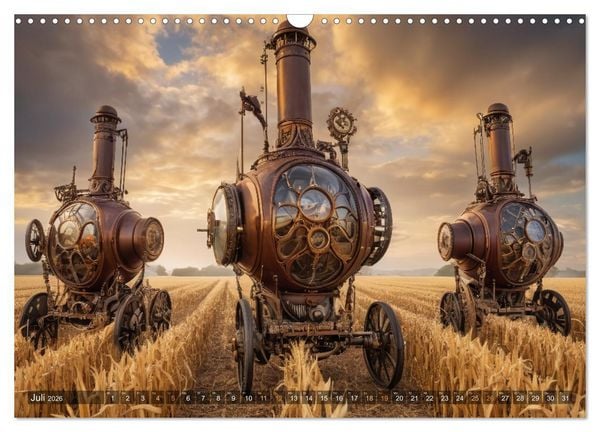Produktbild: Steampunk Maschinen der Stra&szlig;e (Wandkalender 2026 DIN A3 quer), CALVENDO Monatskalender