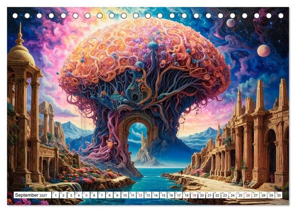 Produktbild: Mykologische Metamorphosen (Tischkalender 2027 DIN A5 quer), CALVENDO Monatskalender