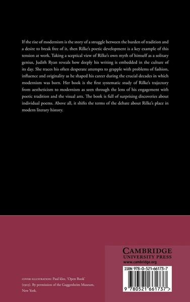 Produktbild: Rilke, Modernism and Poetic Tradition