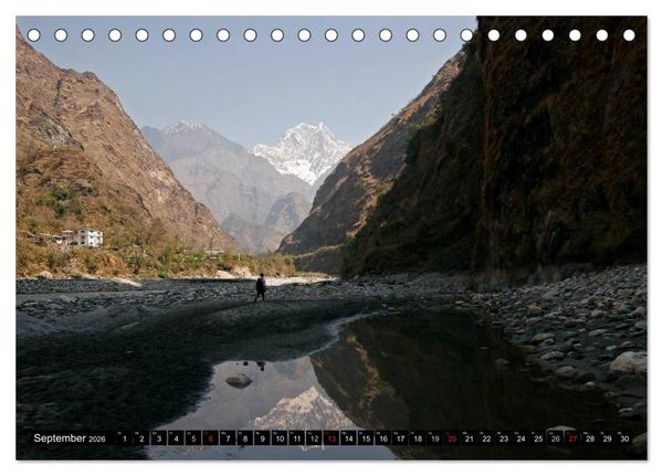 Produktbild: Nepal (Tischkalender 2026 DIN A5 quer), CALVENDO Monatskalender
