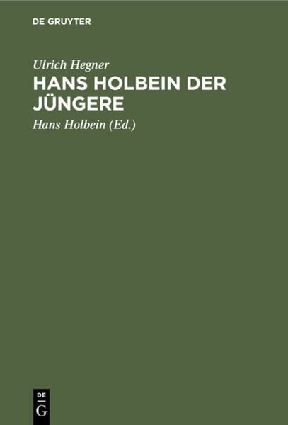 Produktbild: Hans Holbein der J&uuml;ngere