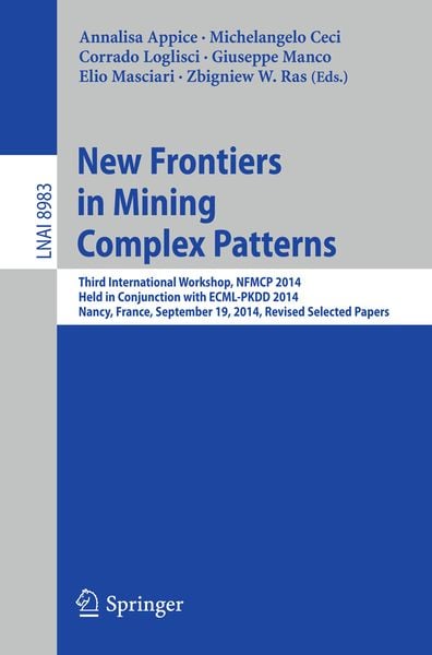 Produktbild: New Frontiers in Mining Complex Patterns