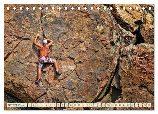 Produktbild: Bergsteigen und Klettern (Tischkalender 2026 DIN A5 quer), CALVENDO Monatskalender