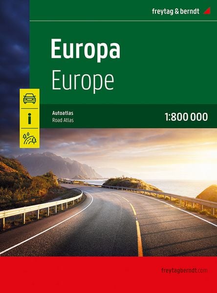 Europa, Autoatlas 1:800.000, freytag & berndt, Gebundene Ausgabe von , KOMPASS freytag und berndt, 978-3-7079-2376-6