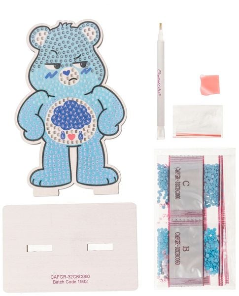 Produktbild: Craft Buddy CAFGR-32CBC060 - Crystal Art Buddies, Care Bears, Grumpy Bear, blau, Serie 6, Diamond Painting
