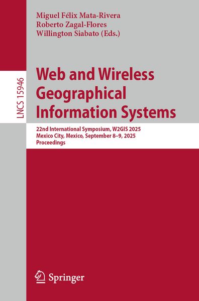 Produktbild: Web and Wireless Geographical Information Systems