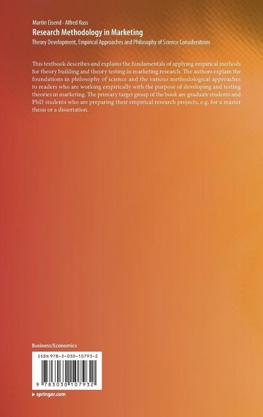 Produktbild: Research Methodology in Marketing
