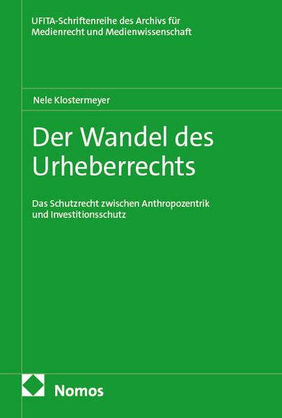 Produktbild: Der Wandel des Urheberrechts
