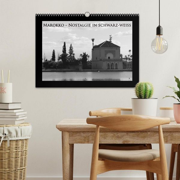 Produktbild: Marokko - Nostalgie in schwarz-weiss (Wandkalender 2026 DIN A3 quer), CALVENDO Monatskalender