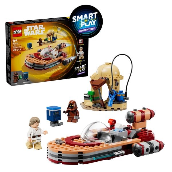 LEGO Star Wars 75420 SMART Play: Lukes Landspeeder, Spielzeug ab 6 Jahre
