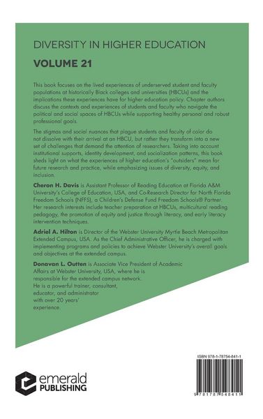 Produktbild: Underserved Populations at Historically Black Colleges and Universities