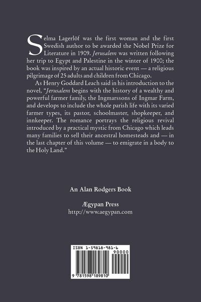 Produktbild: Jerusalem by Selma Lagerlof, Fiction, Historical, Action & Adventure, Fairy Tales, Folk Tales, Legends & Mythology